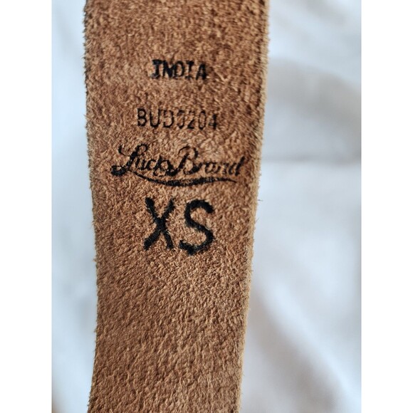 Lucky Brand Women’s Leather Belt XS Embroidered Boho Western Cowgirl - Picture 7 of 11